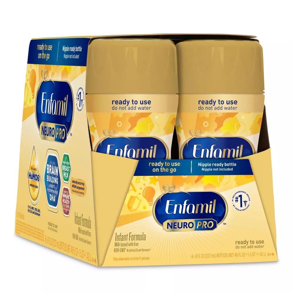 Enfamil Neuropro Ready To Feed Infant Formula Bottles - 8 Fl Oz Each/6ct :  Target