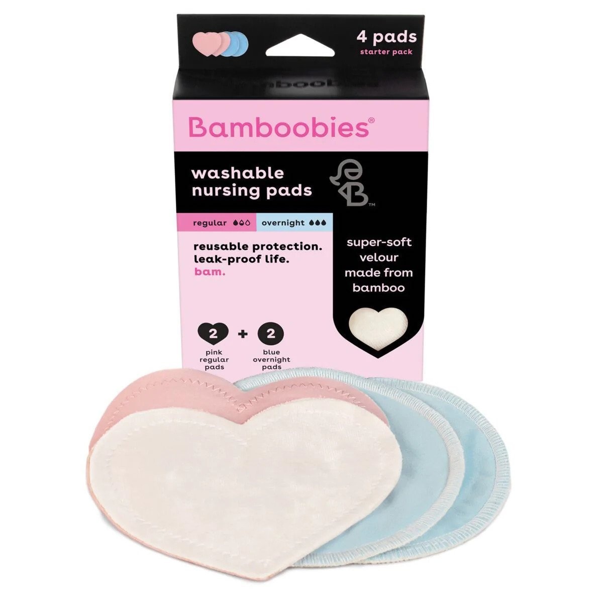 Bamboobies Washable Nursing Pads Carewell