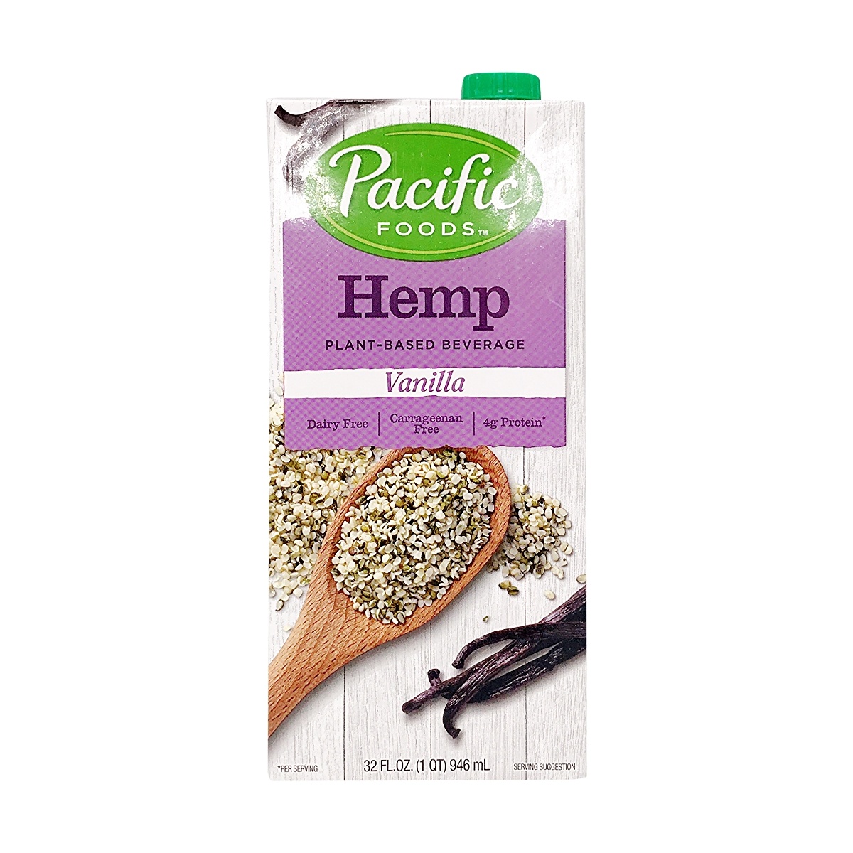 Pacific Foods Unsweetened Orginal Hemp Beverage Carewell