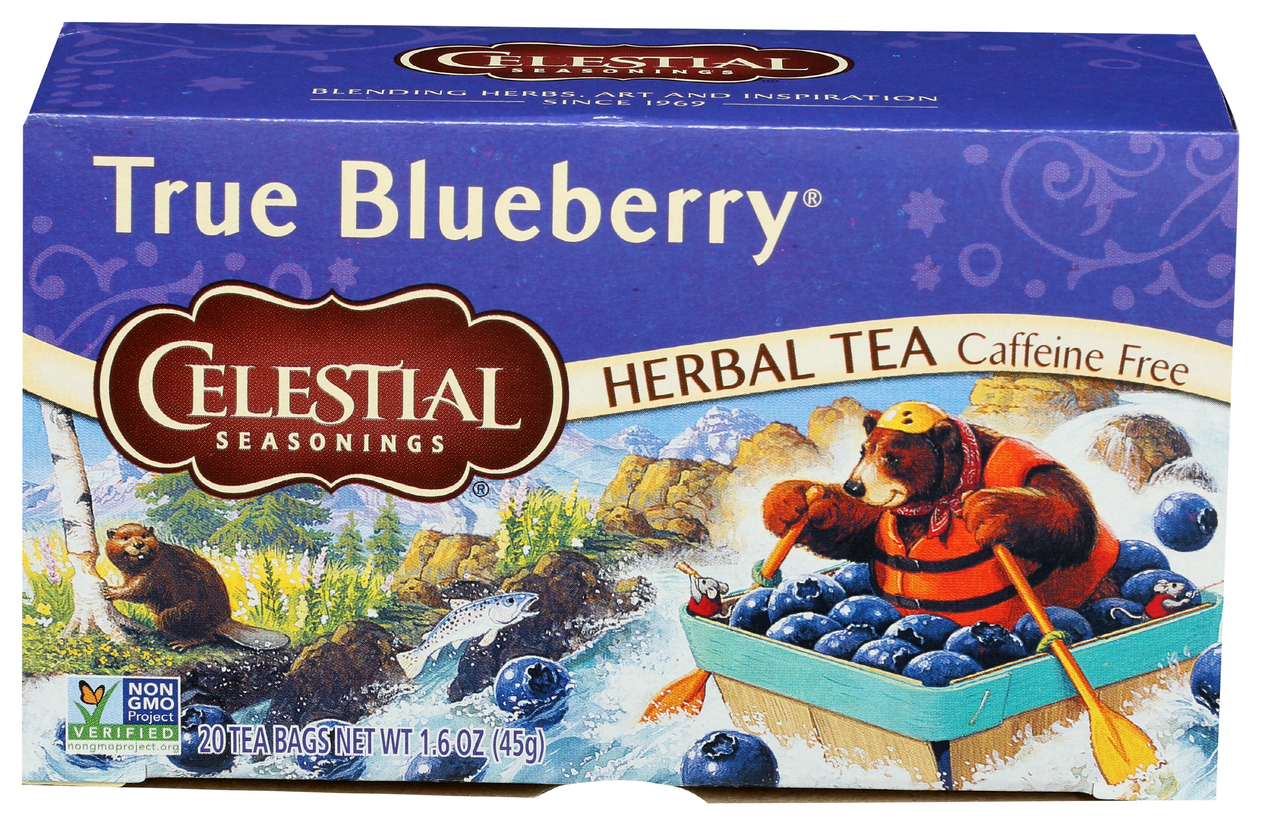 Celestial Seasonings True Blueberry Herbal Tea Carewell