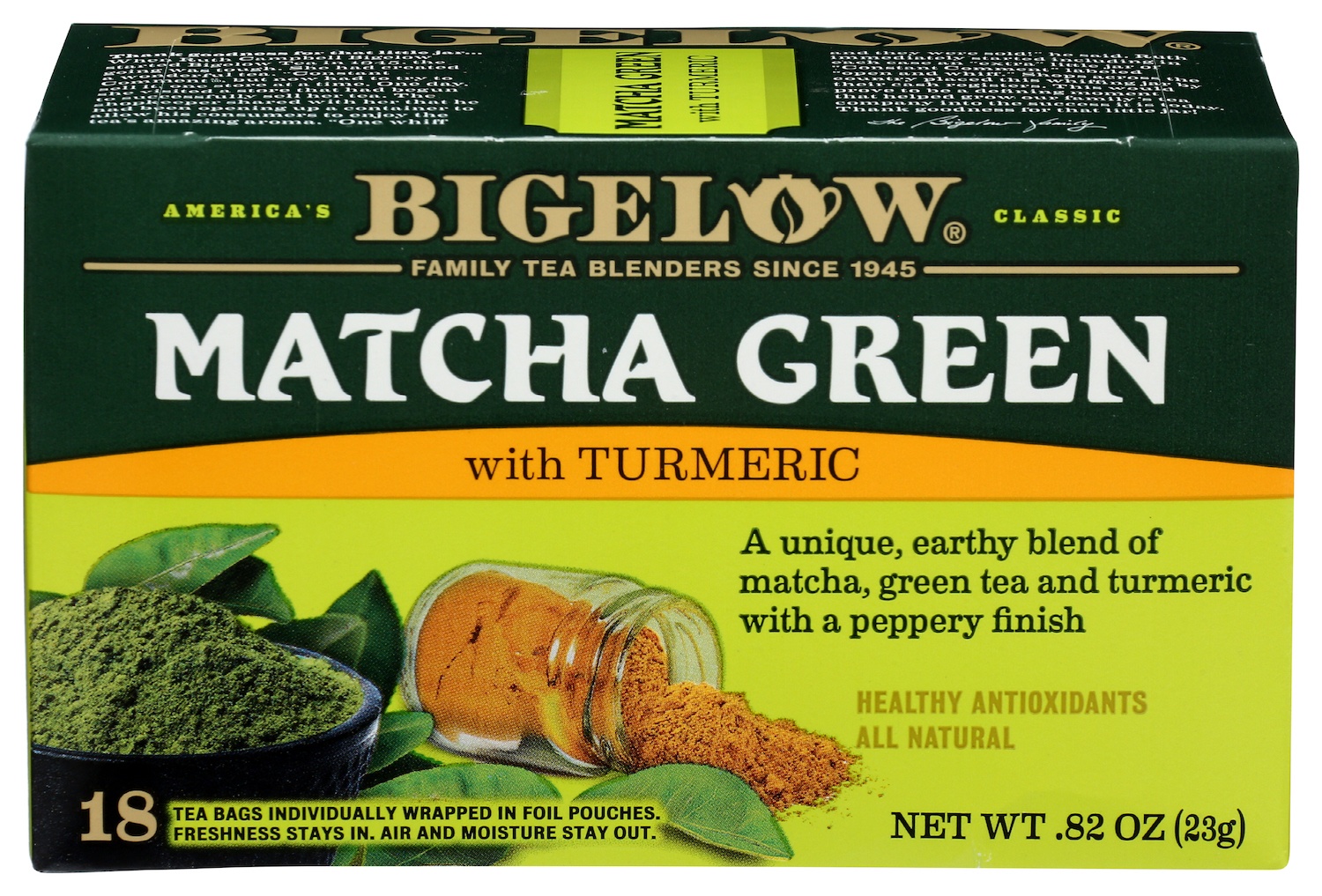Bigelow Matcha Green Tea with Tumeric Carewell