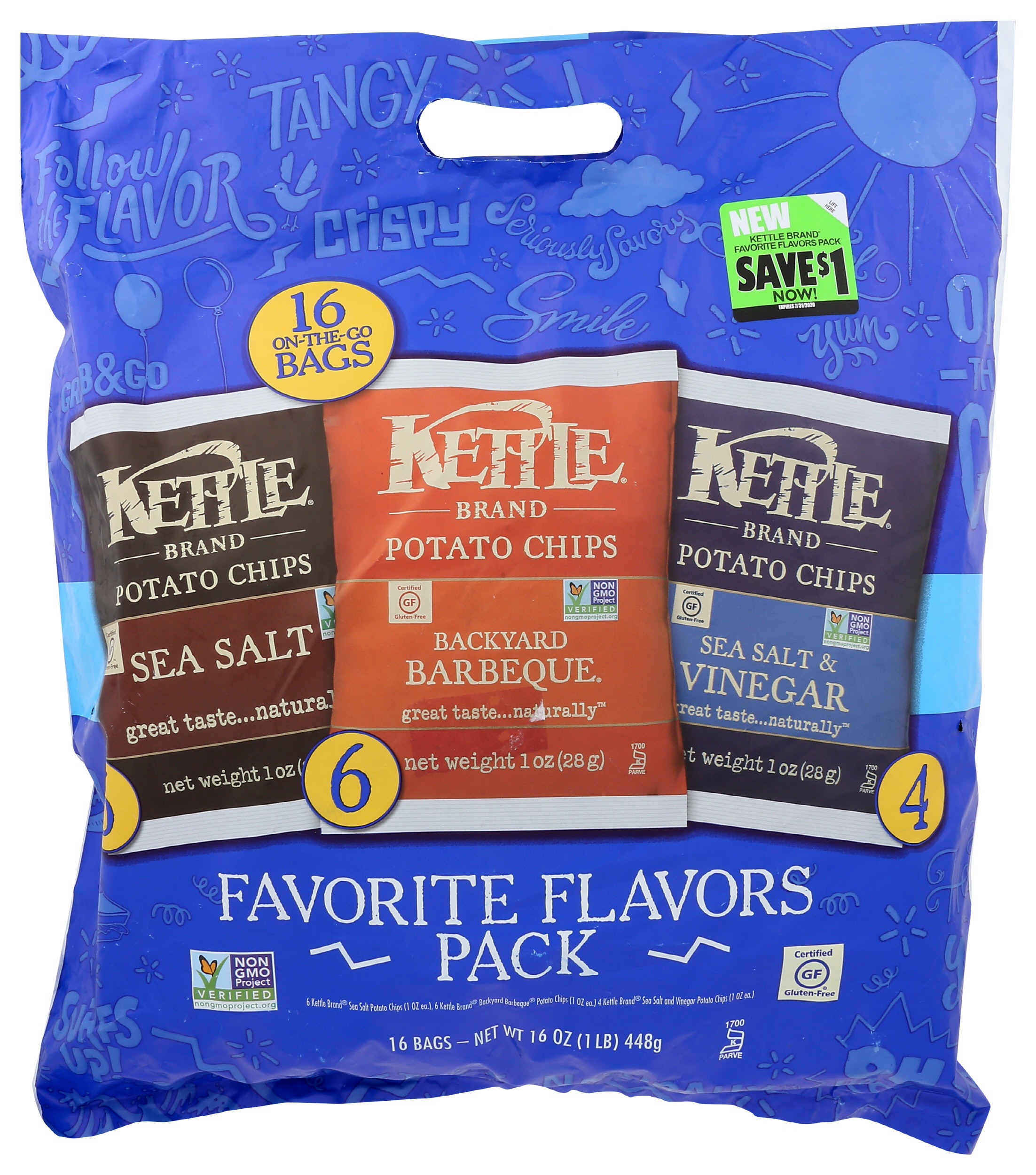 Kettle Potato Chips Variety Pack Carewell