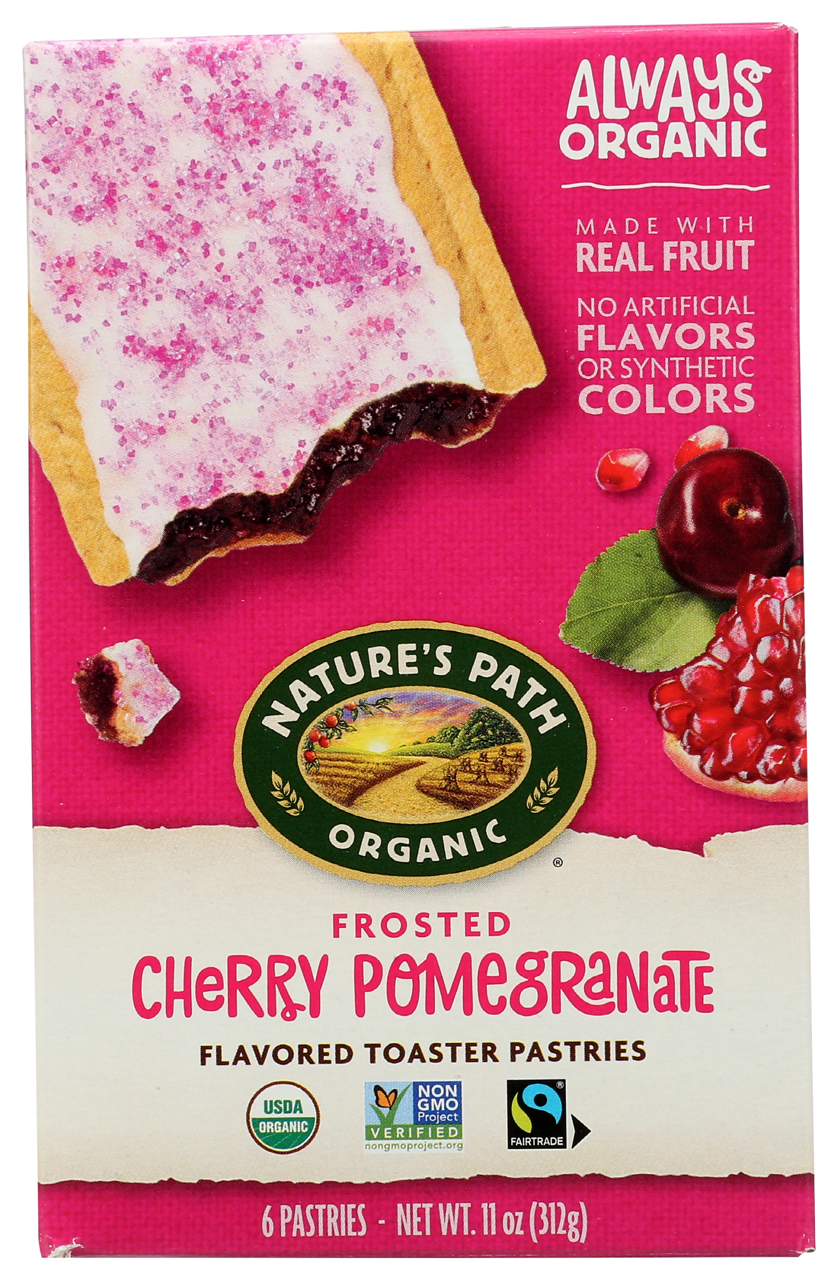 Nature's Path Frosted Cherry Pomegranate Toaster Pastries Carewell