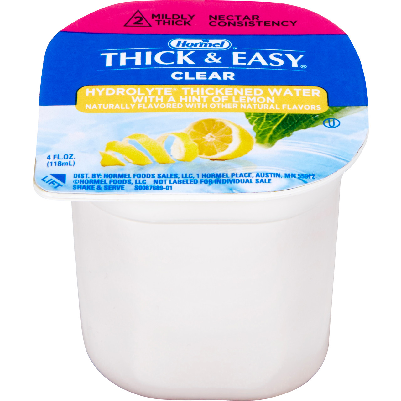 Thick & Easy Hydrolyte Thickened Water, Nectar Consistency