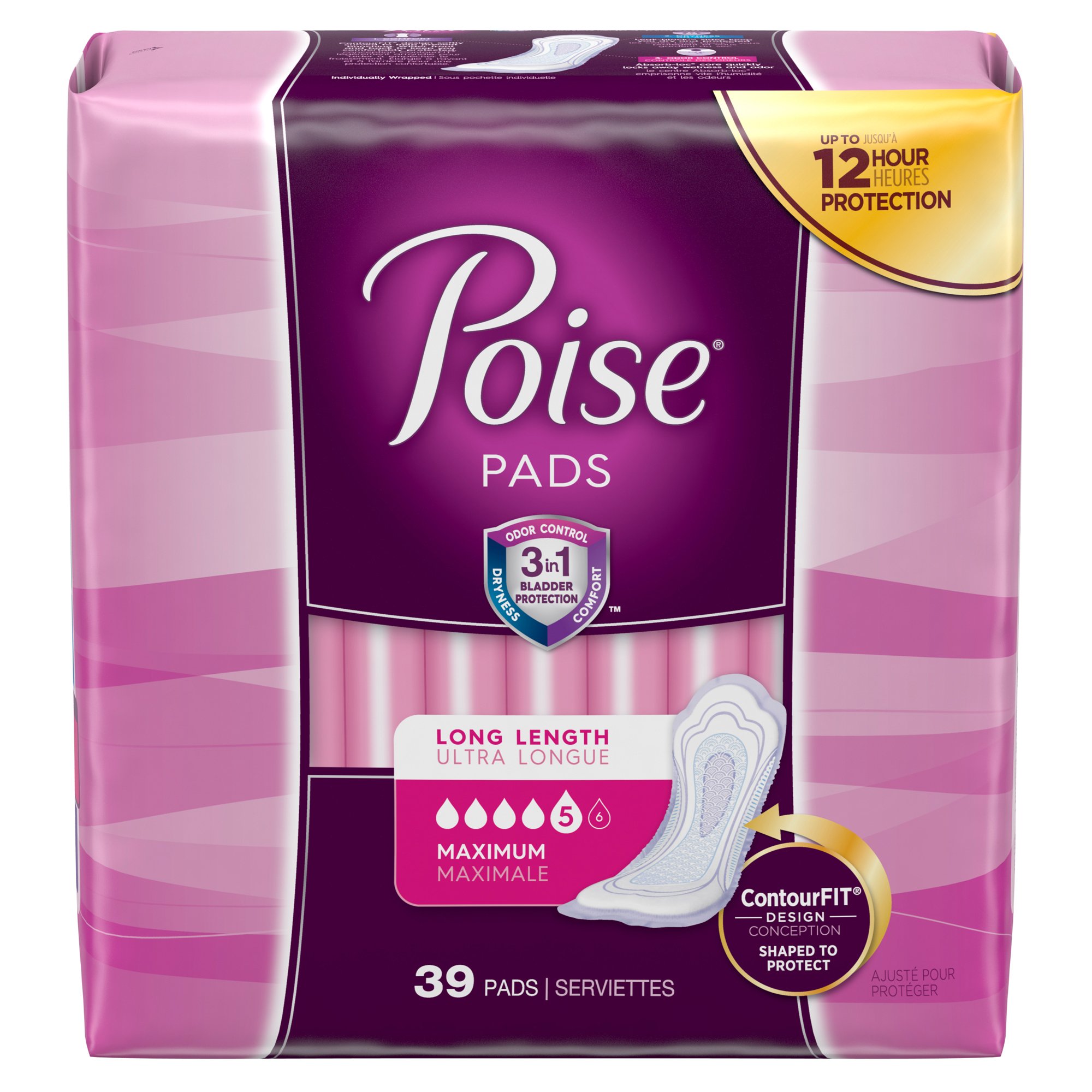 Poise Maximum Absorbency Regular Incontinence Pads, 14 ct - QFC