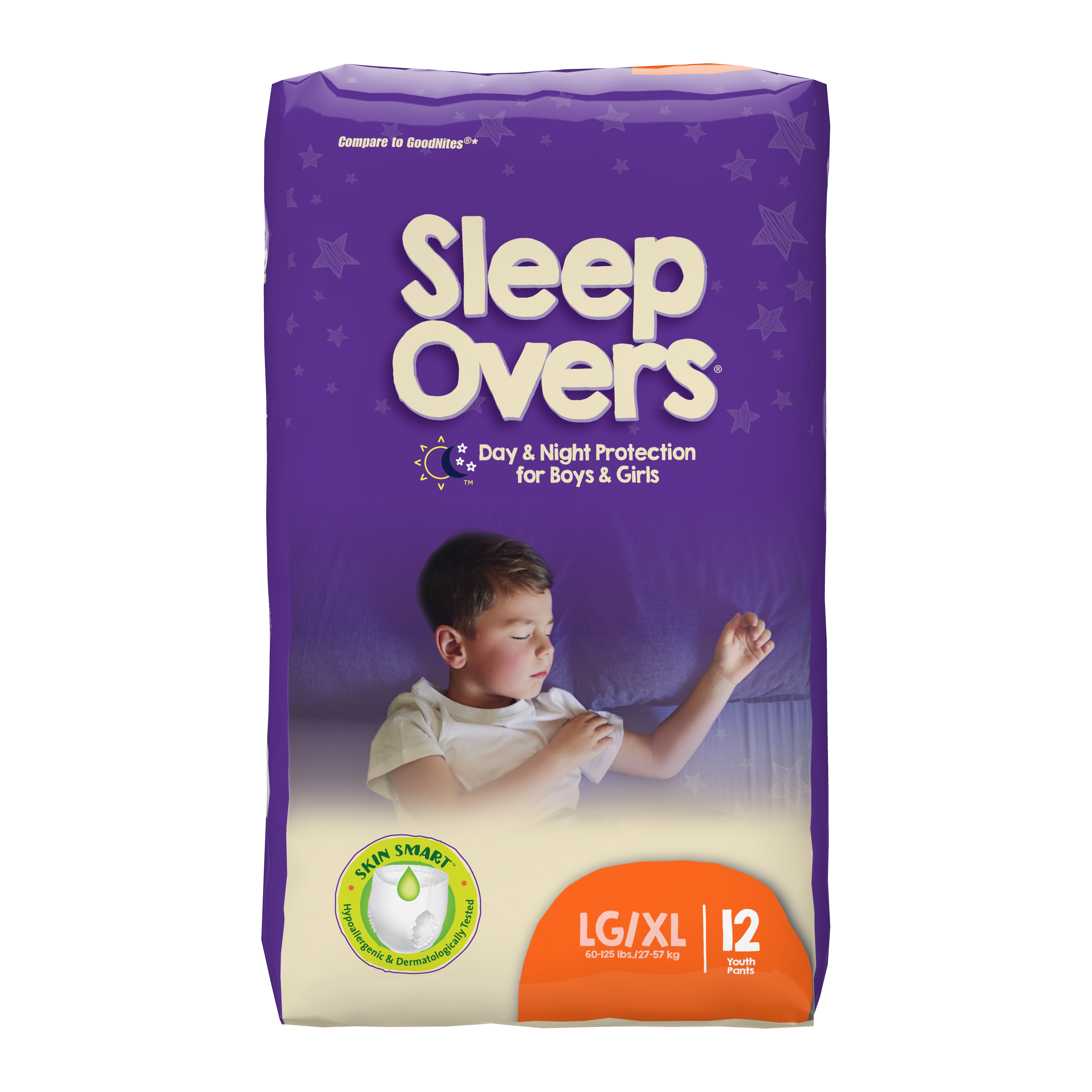 Sleep Overs Youth Pull Up Disposable Underwear