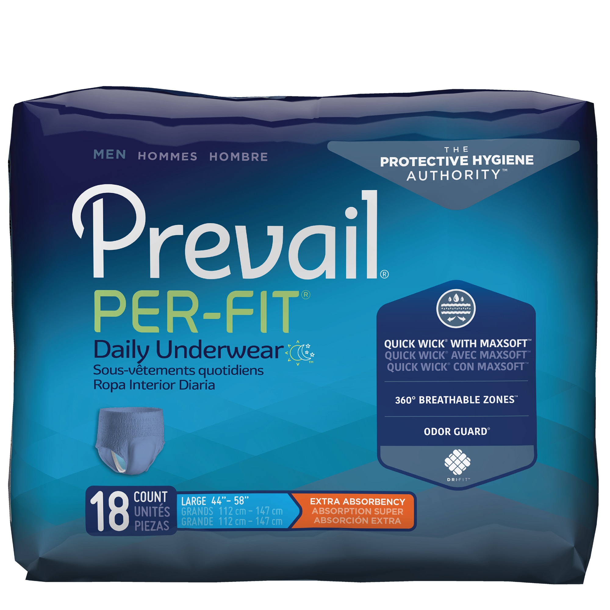 Carewell Incontinence Underwear, Heavy & Overnight Absorbency