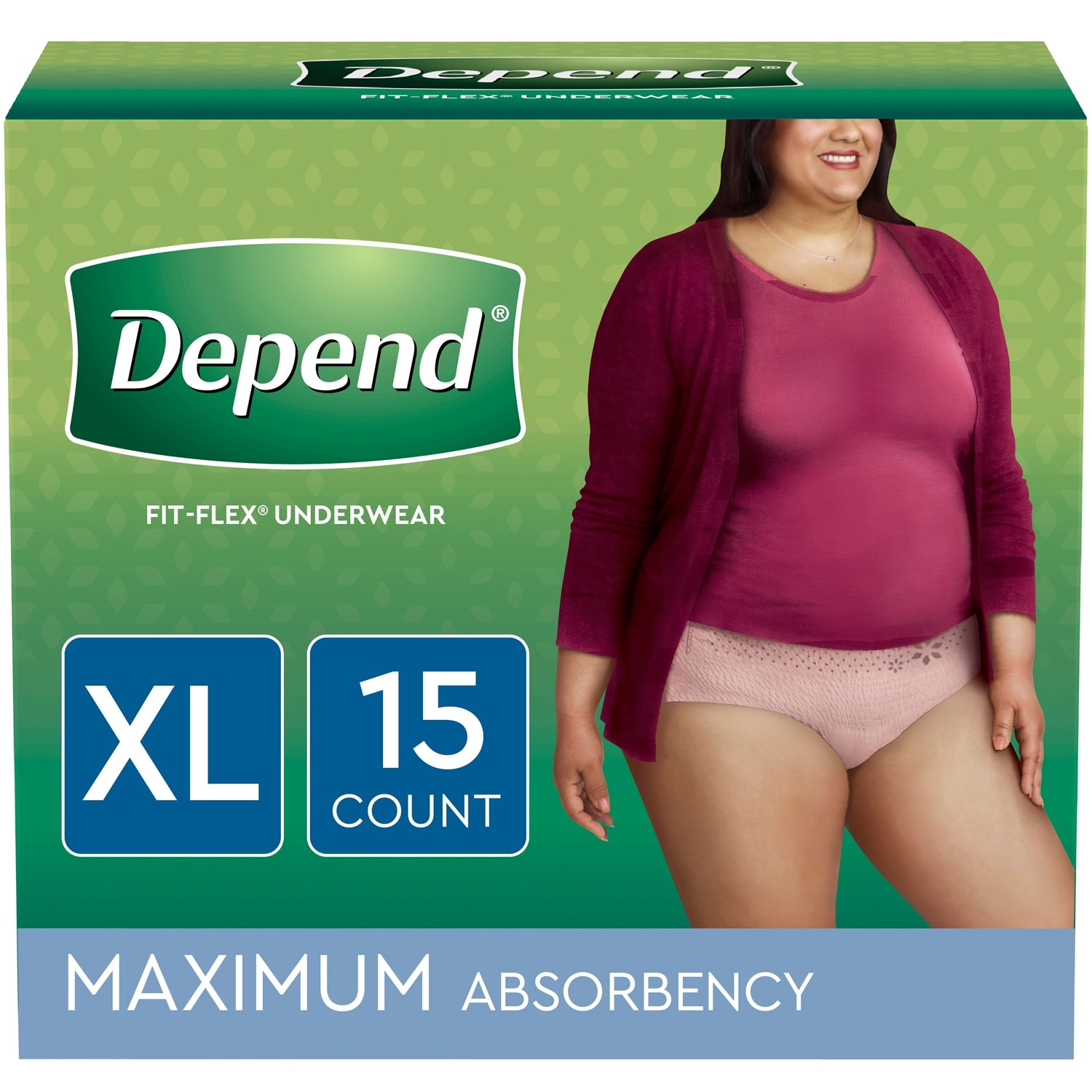 Always Discreet, Incontinence & Postpartum Underwear For Women, Classic  Cut, Size Extra-Large, Maximum Absorbency, Disposable, 15 Count 