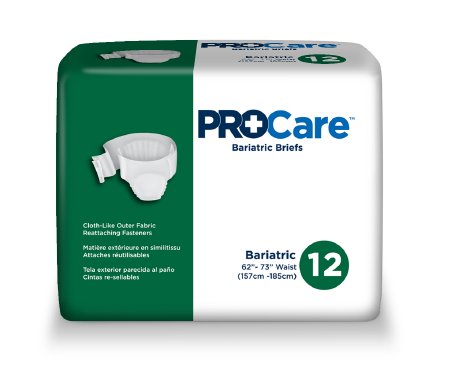 Adult Incontinent Brief ProCare Tab Closure Large Disposable Heavy