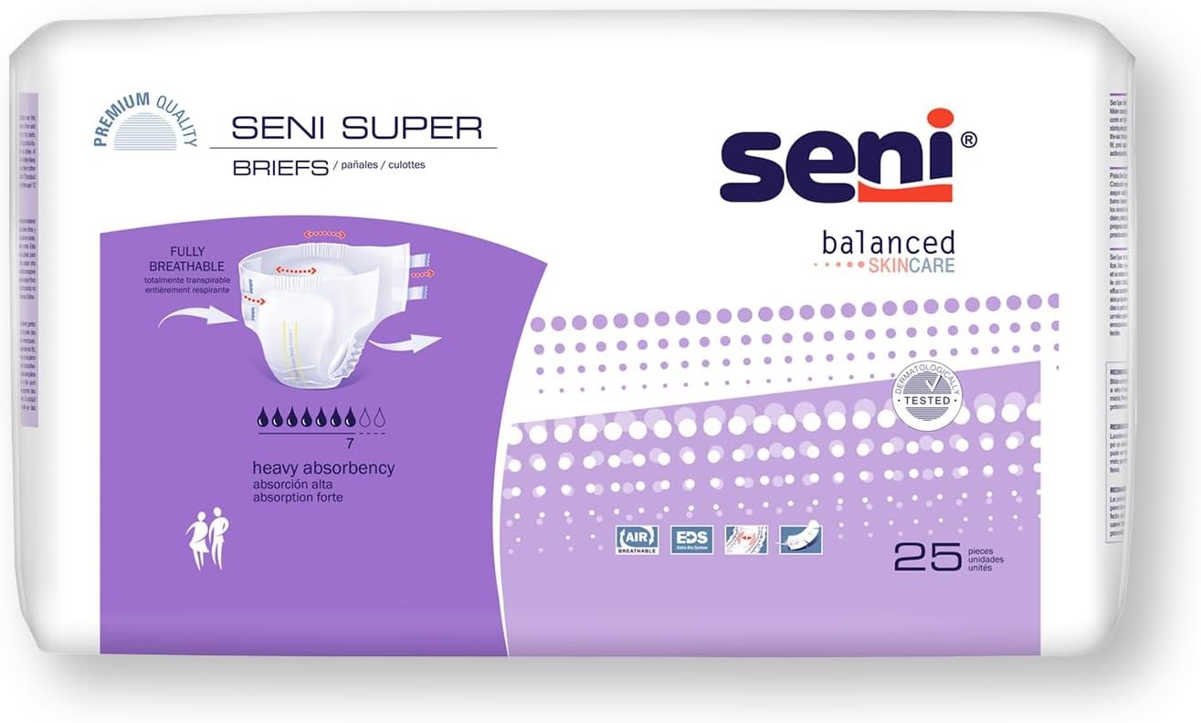  Seni Active Super Plus Underwear Medium, 80 Count : Health &  Household