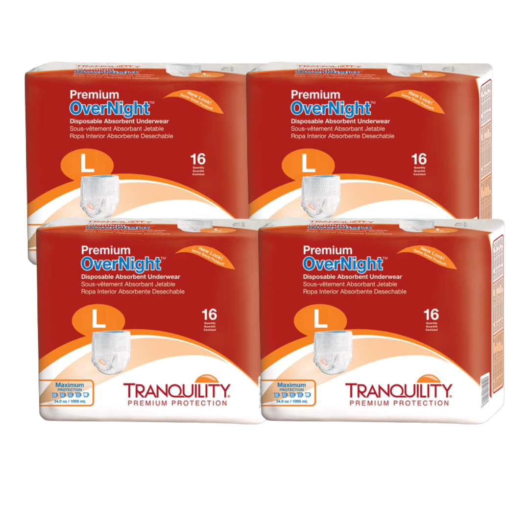 Tranquility® Adult Absorbent Underwear Premium Overnight Pull Disposab –  Professional Medical