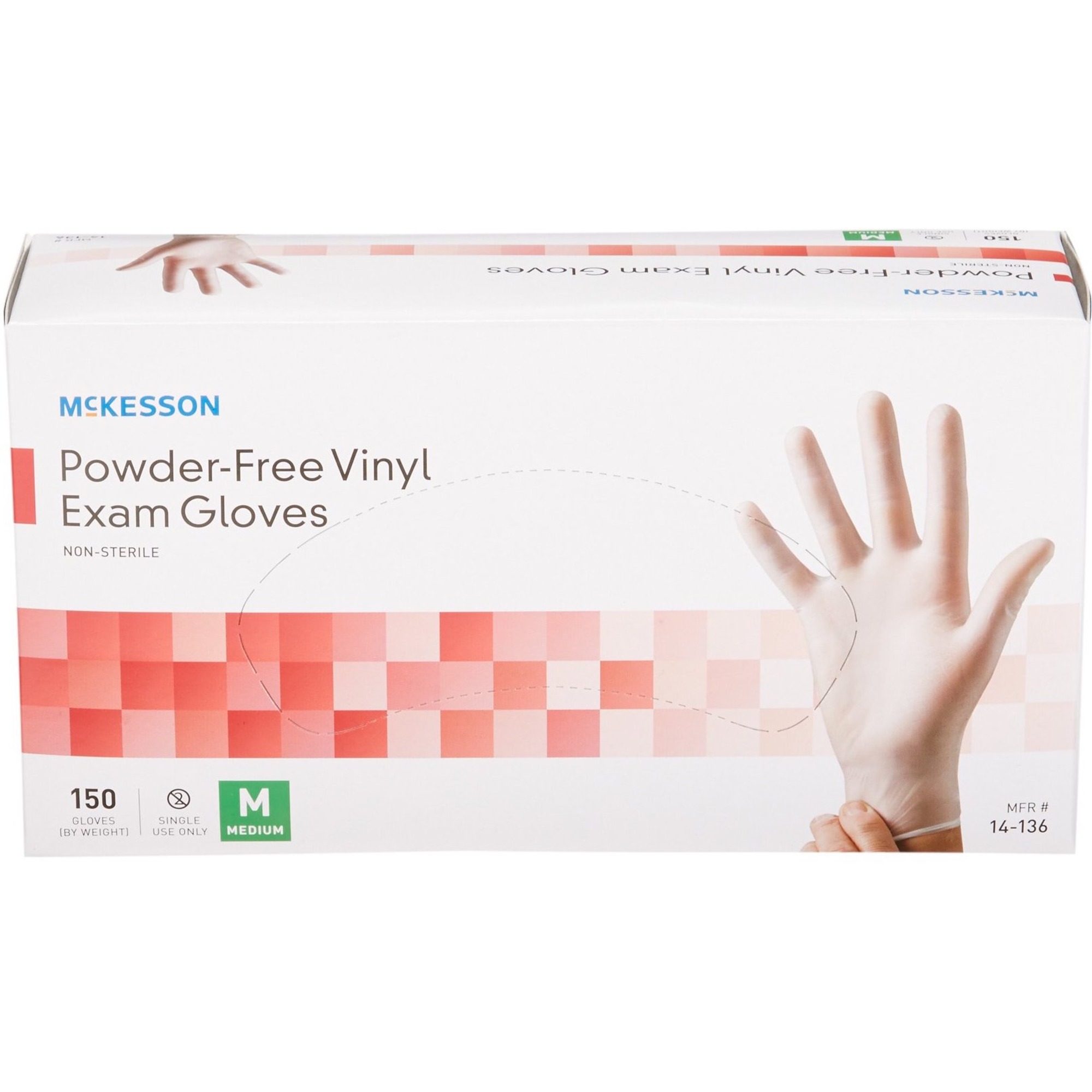 Trilon Powder Free Synthetic Vinyl Exam Glove, Clear