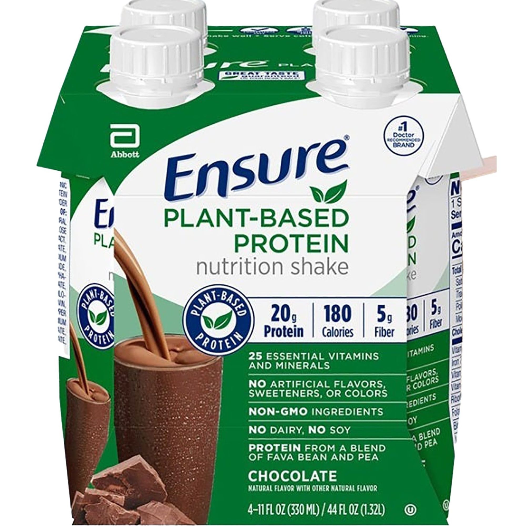 Ensure Plant-Based Protein Nutrition Shake Chocolate - 11 fl oz