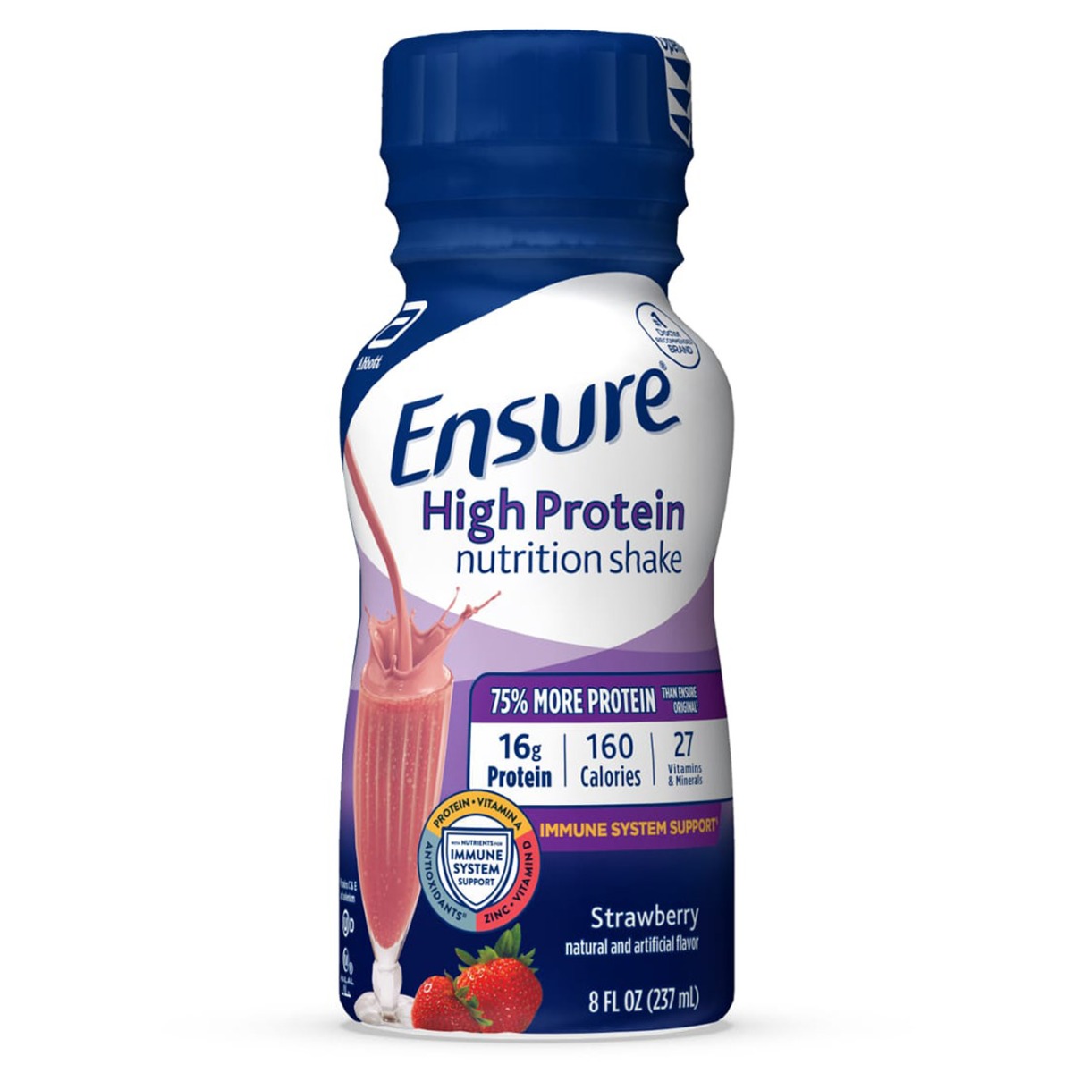 Ensure High Protein Nutrition Shake Strawberry Ready-to-Drink 6 pk