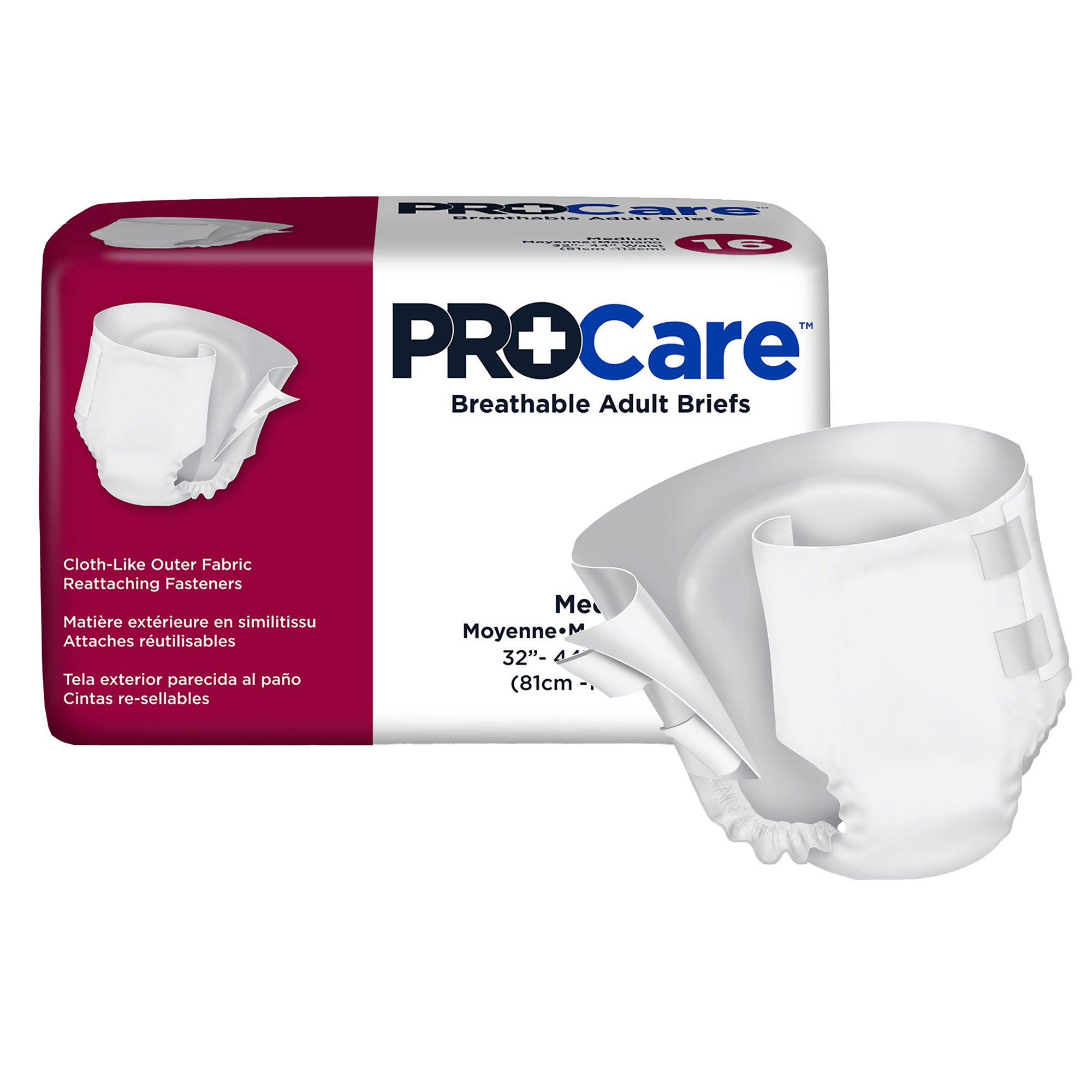 ProCare Breathable Adult Briefs with Tabs