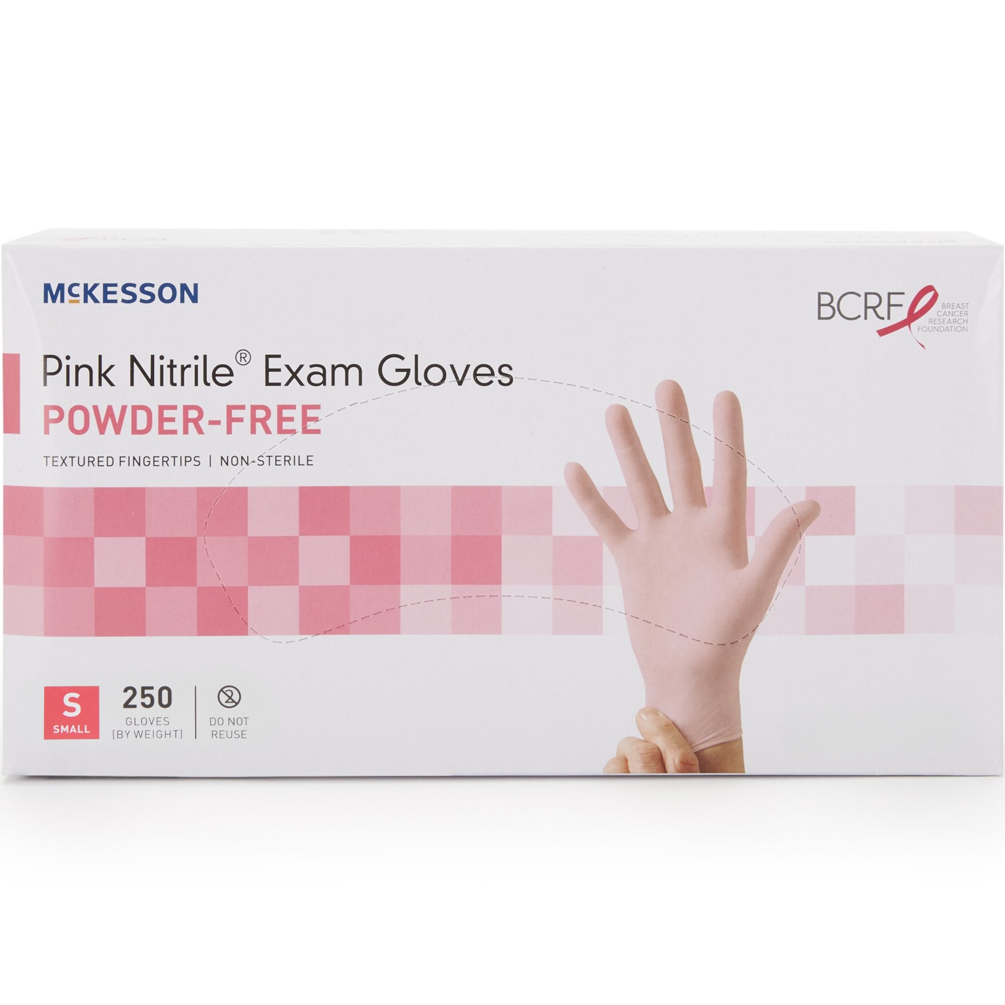 McKesson Pink Nitrile Exam Powder-Free Gloves | Carewell