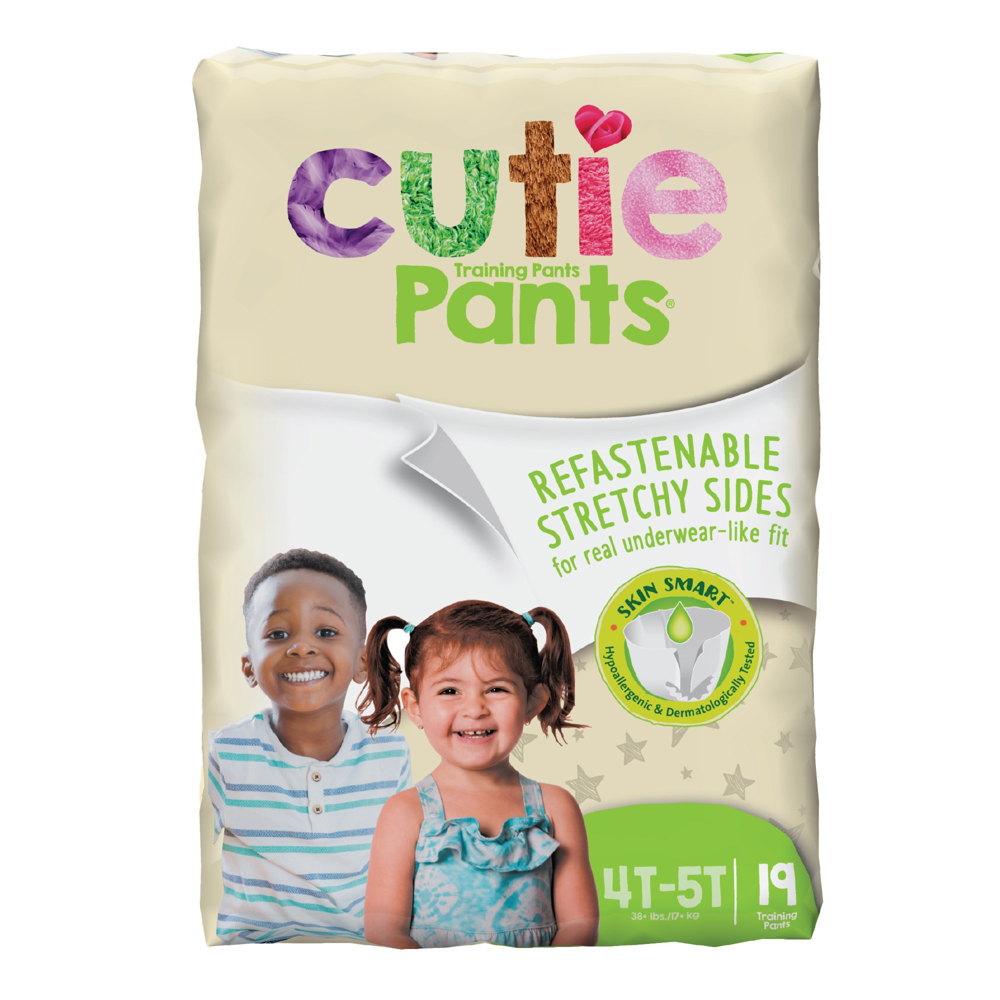 Cuties Boys Training Pants Refastenable Sides, Hypoallergenic with Ski