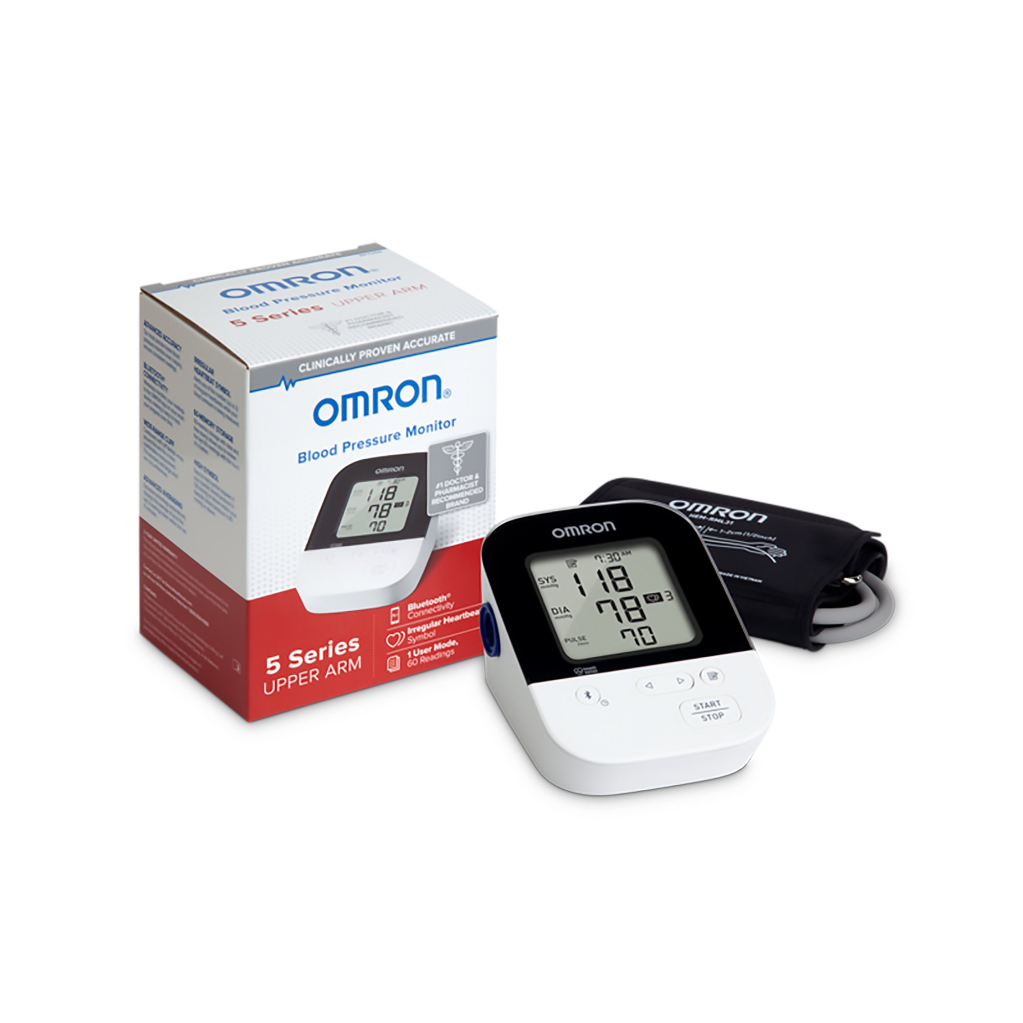 Dictatuur Waardig Grace Omron Digital Blood Pressure Monitor, 5 Series Upper Arm with Bluetooth  Connectivity | Carewell
