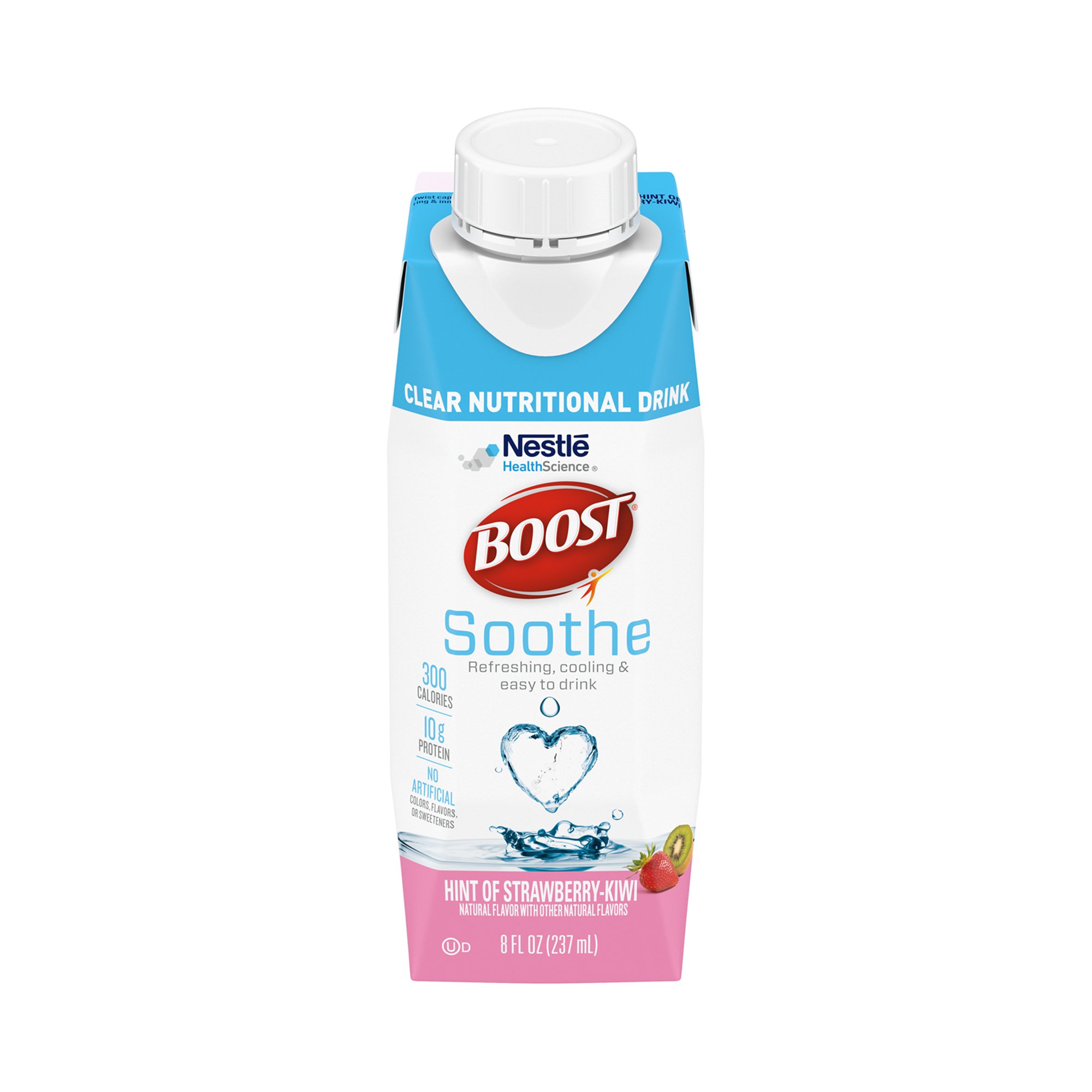 Boost Soothe Clear Nutritional Drink, Carton, 8 oz., Strawberry