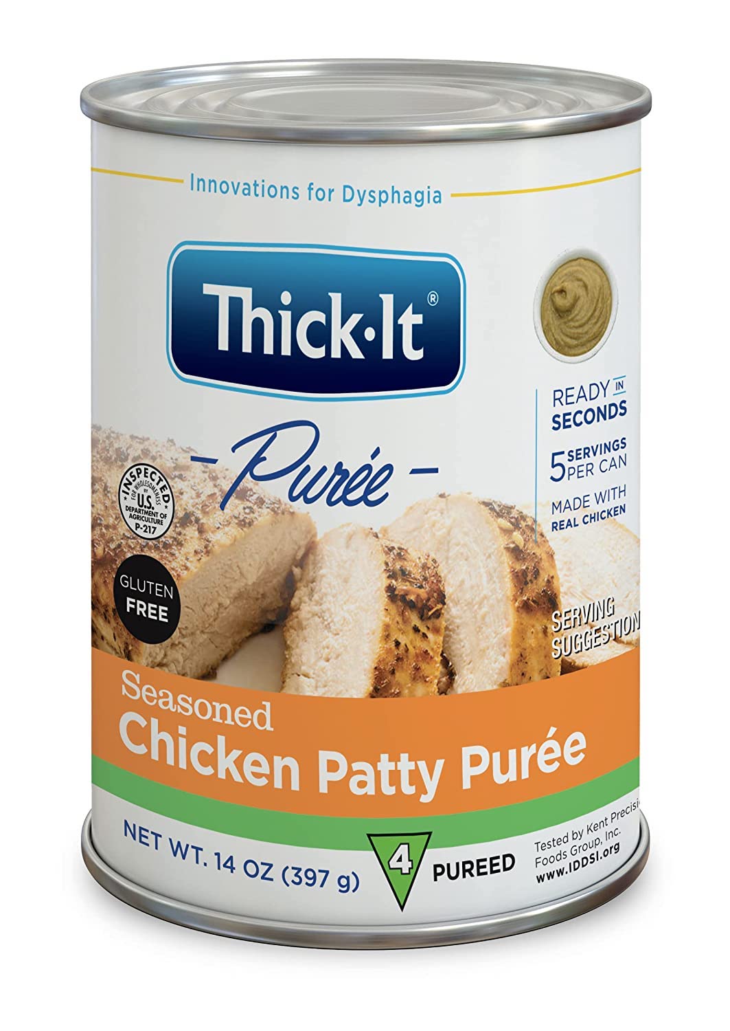 Thick-It Purees Seasoned Chicken Patty Puree, 15 oz. | Carewell