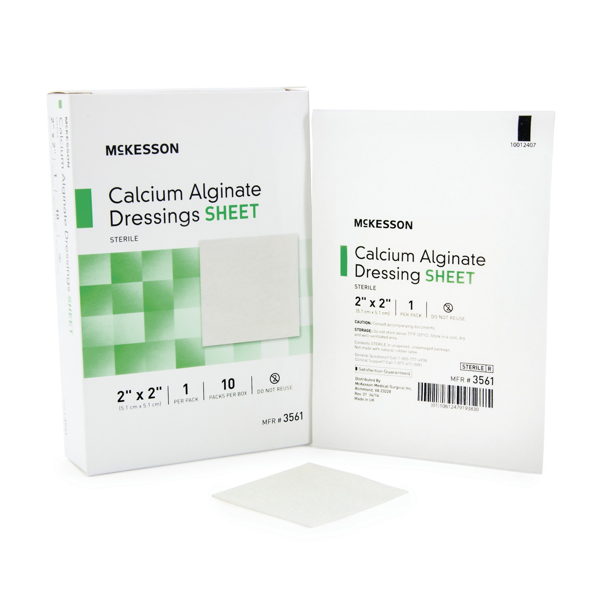 alginate dressings BX/5 - Kendall Curasorb&trade; Calcium Alginate Dressing, Sterile, 36" Rope