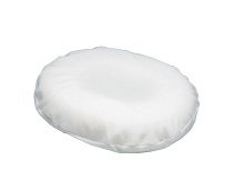 McKesson Donut Seat Cushion - Inflatable, Vinyl, White - 13 in x 13 in