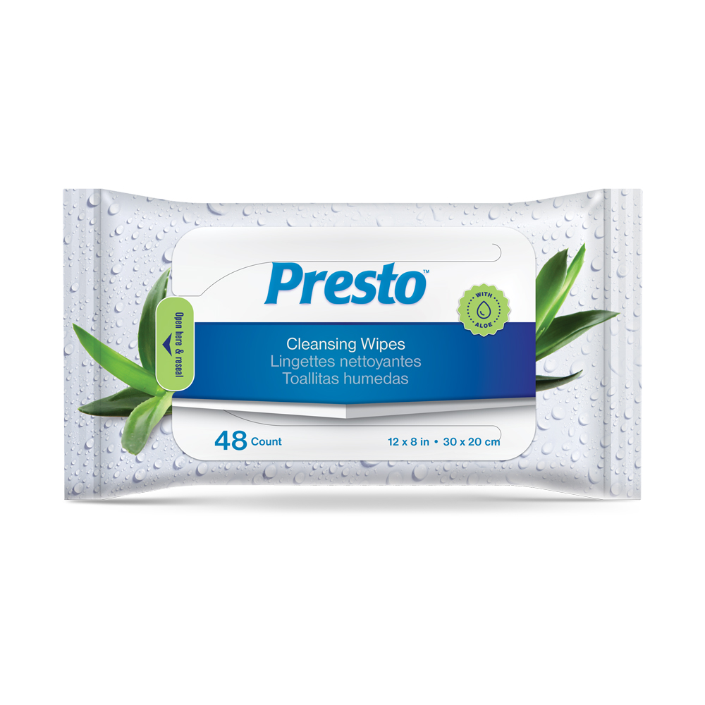 Presto Cleansing Wipes | Shop at Carewell | Free Shipping