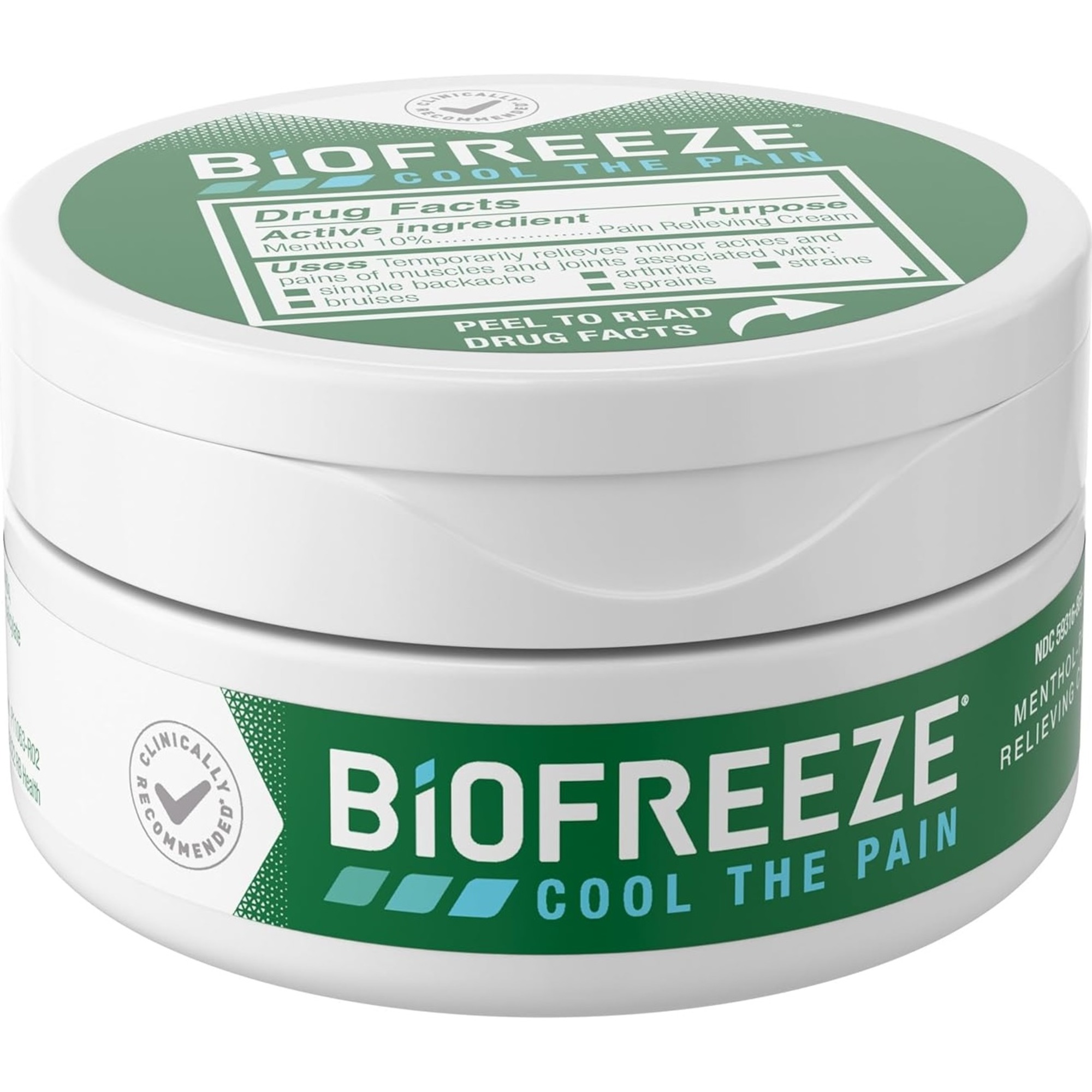 BIOFREEZE 冷却療法クリーム 110g×3本 Biofreeze Menthol Pain Relieving Cream | Shop at Carewell