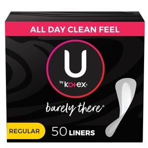 PKG/50 U by KOTEX® Barely There® Liners Thong