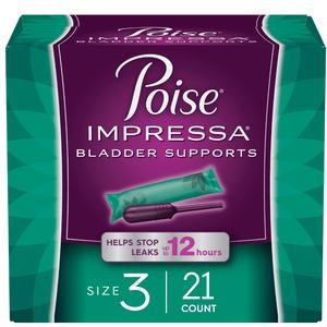 Poise Incontinence Pads for Women/Bladder Leakage Pads/Bladder Control  Pads, 7 Drop, Ultra Absorbency, Long Length, 24 Count - 24 ea