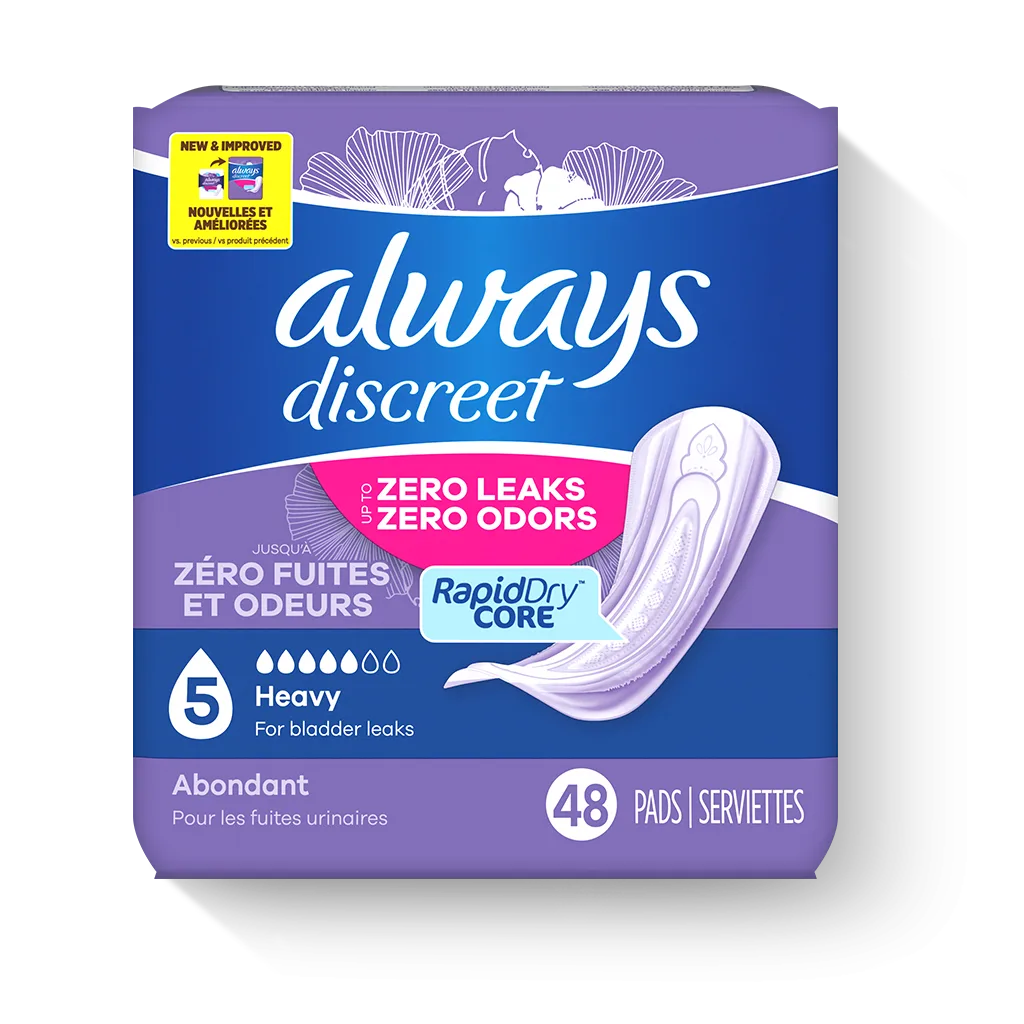 Always Discreet Heavy Regular Incontinence Pads | Carewell