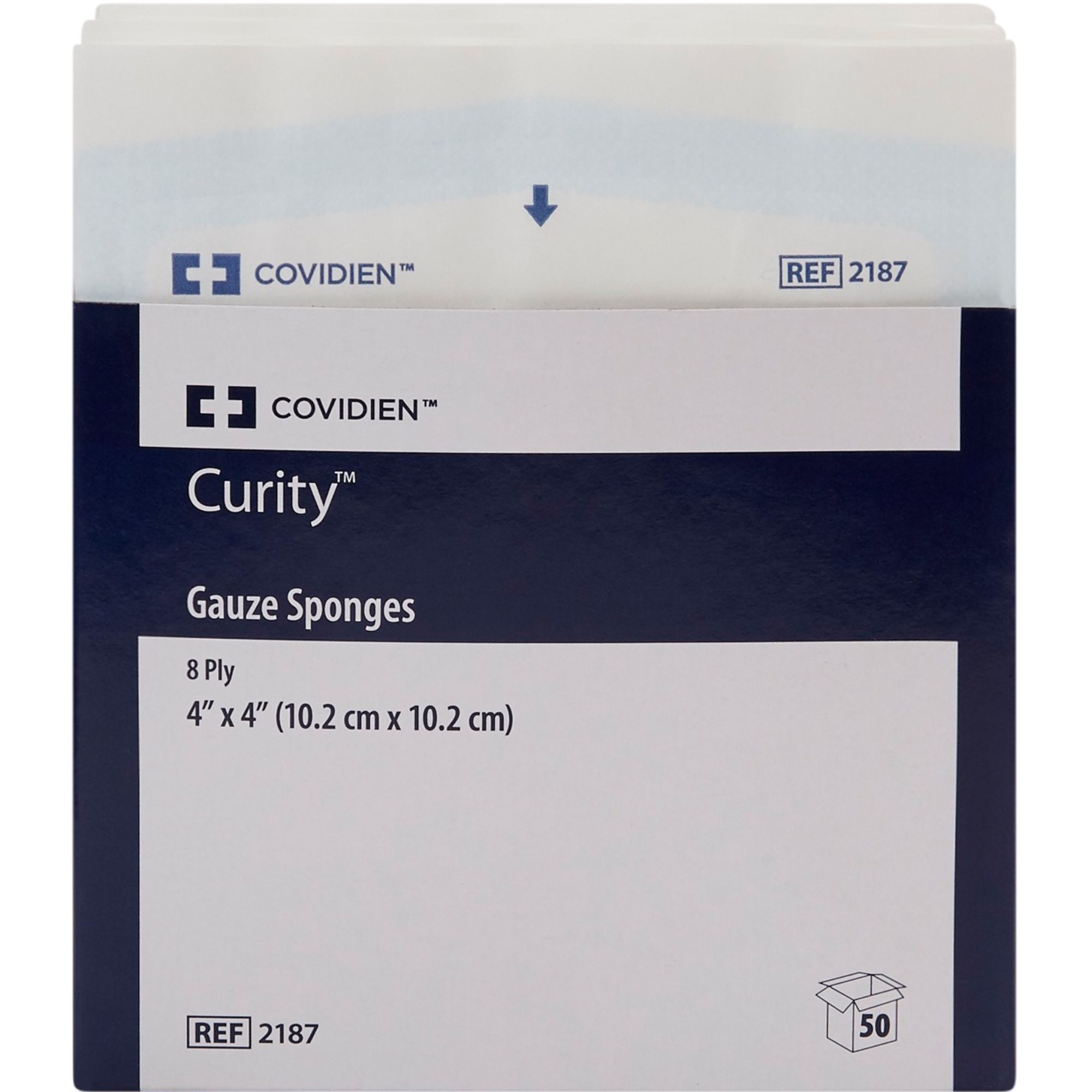 Curity Sterile 8-Ply Gauze Sponges, 4 X 4 inches | Carewell