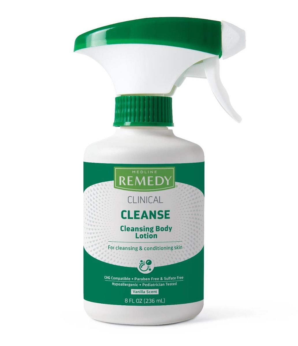 Medline Remedy Phytoplex Cleansing Body Lotion, Trigger Bottle, 8 oz.