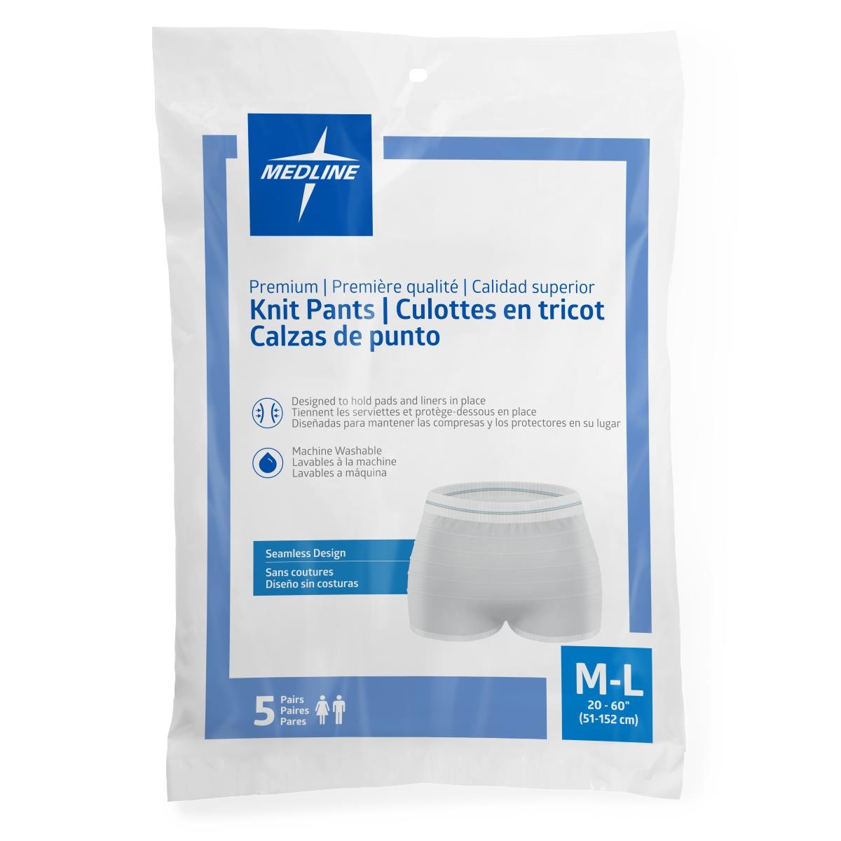 Medline Premium Knit Incontinence Underpants