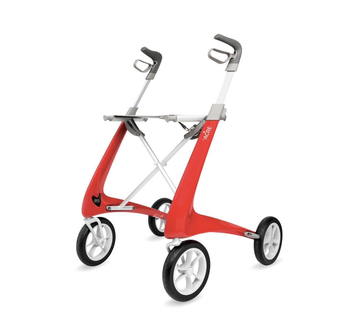 Medline Momentum Rollator Folding Walker with Seat Cushion