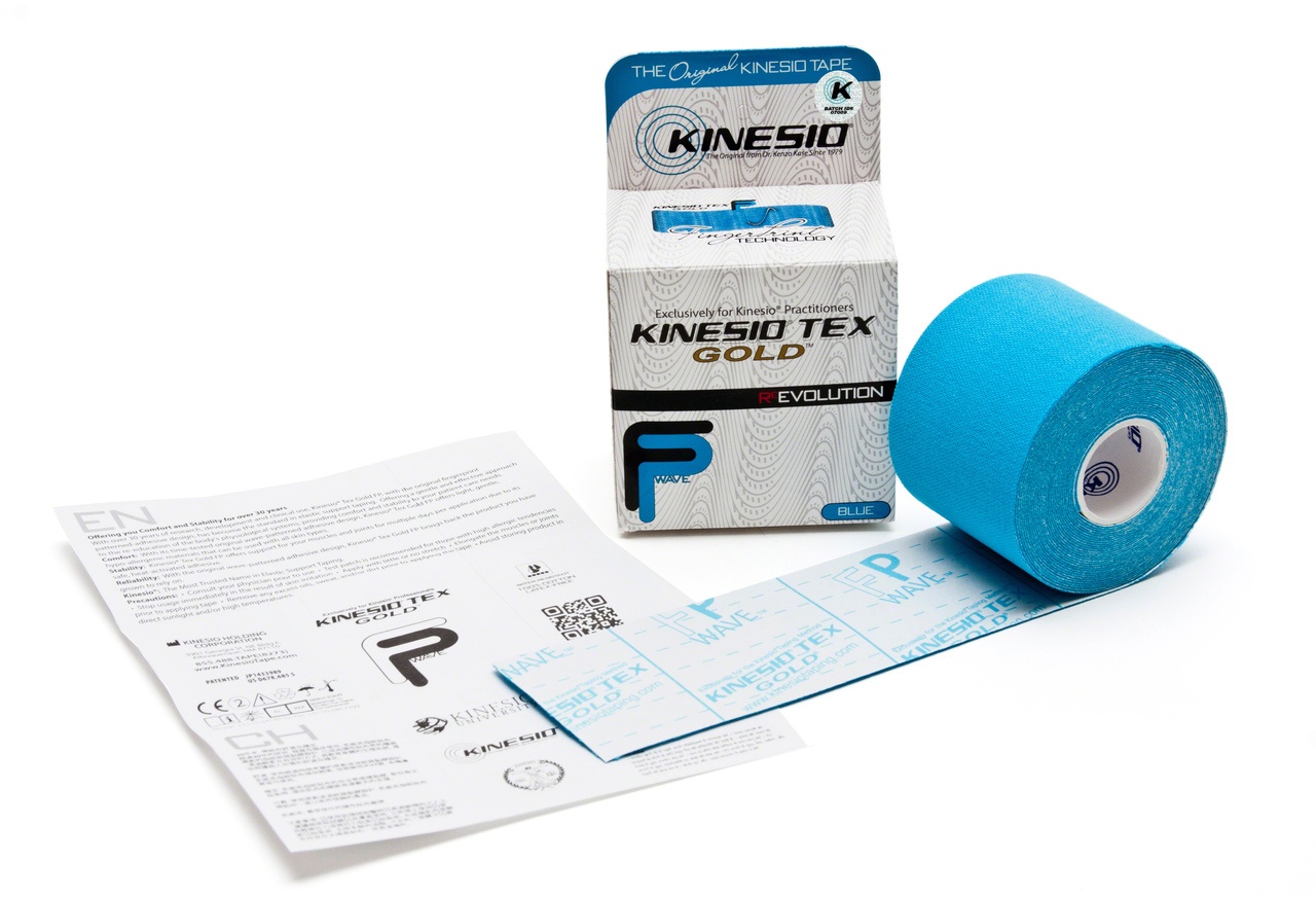 Kinesio Tape, Tex Gold FP, Black - 2 x 34 yards