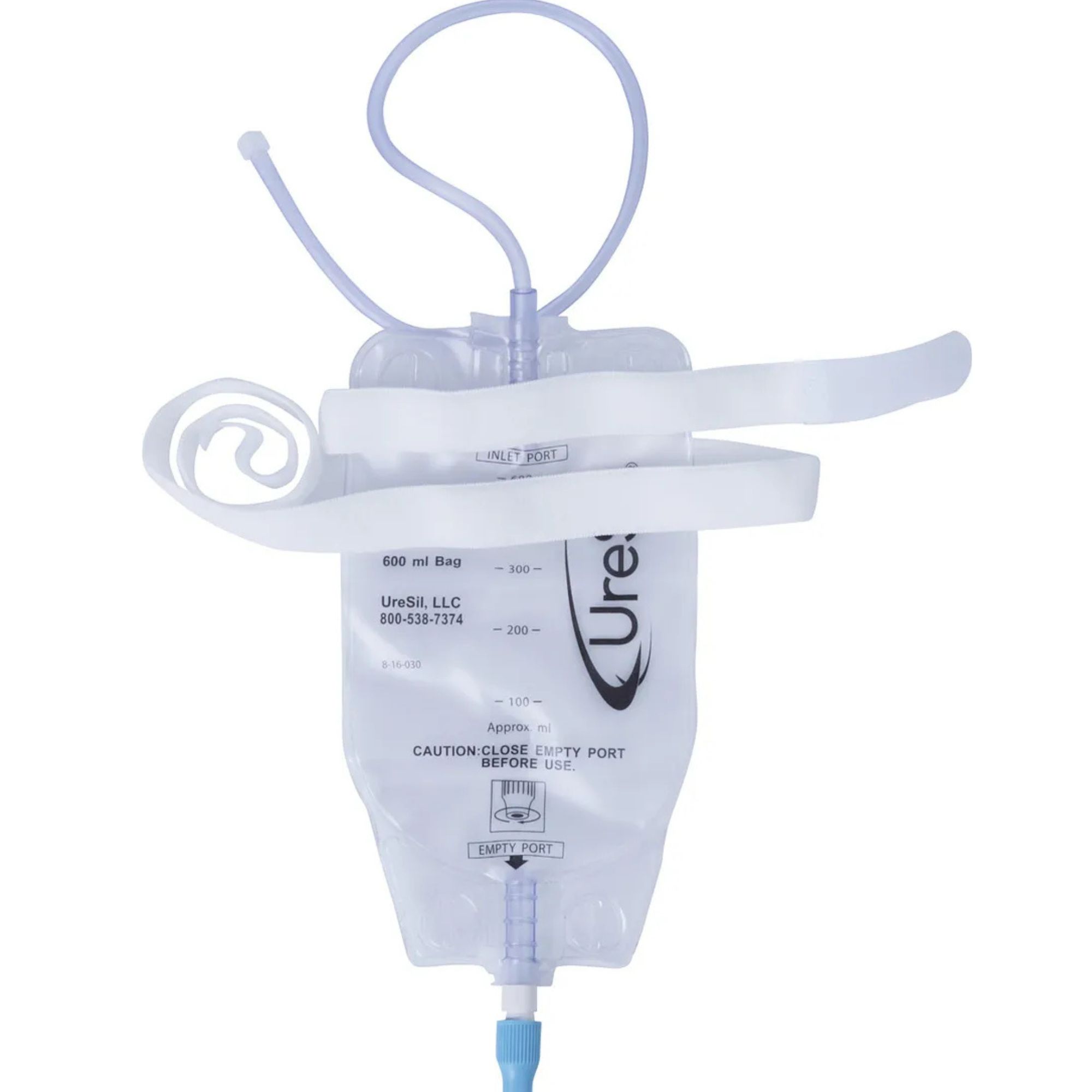 UreSil Optimus Gravity Drainage Bag Size 600 mL | Case of 20 | Carewell