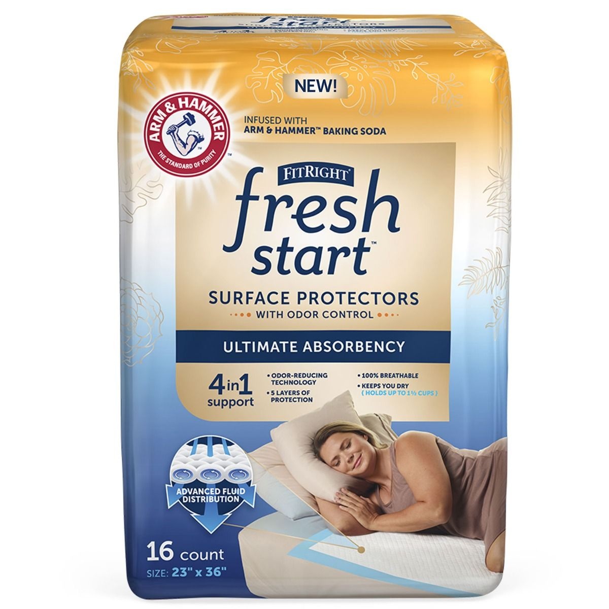 FitRight Fresh Start Surface Protector Underpad