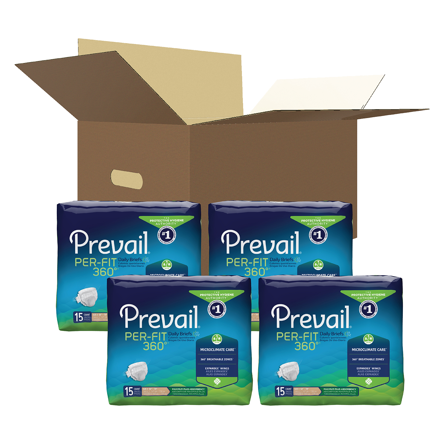 Prevail Per-Fit 360° Adult Incontinence Brief