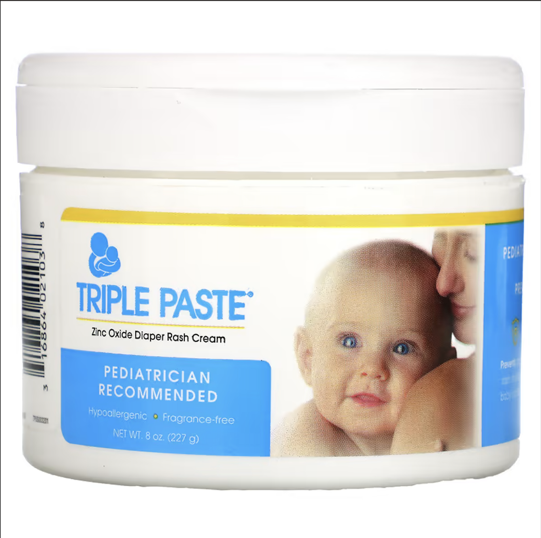 Triple Paste Diaper Rash Cream for Baby - 16 Oz Tub - Zinc Oxide Ointment  Tre