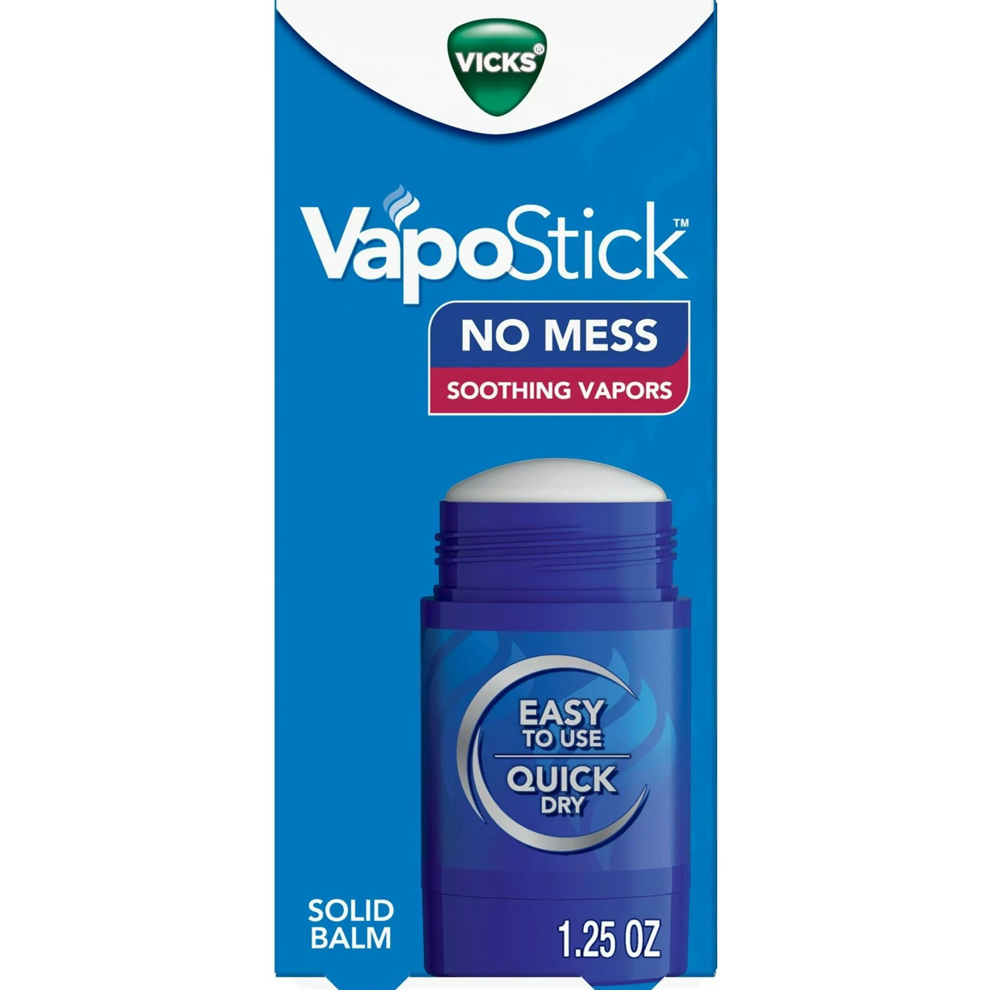 Vicks No Mess VapoStick Solid Balm | Shop at Carewell