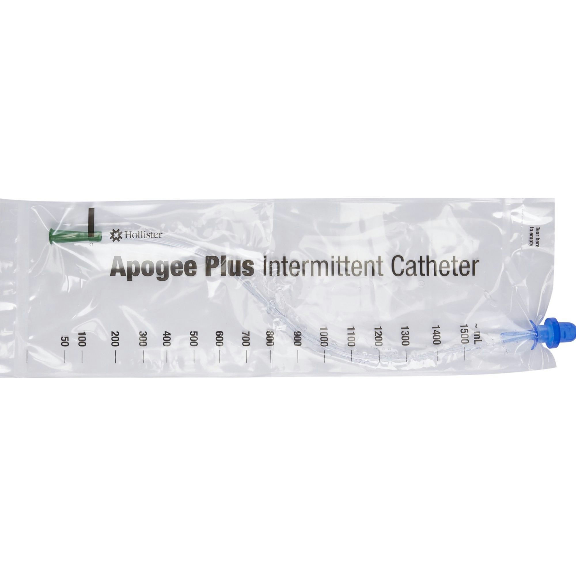 Hollister Apogee Plus Intermittent Catheter Size 14 Fr - 16 inches | Box of 100 | Carewell