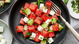 Cucumber & Watermelon Salad
