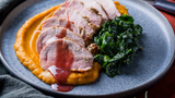 Garlic & Herb Pork Tenderloin with Red Wine Pan Sauce