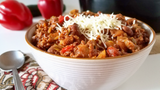 Slow Cooker Roasted Red Pepper Chili