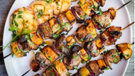 Blood Orange & Green Apple Grilled Pork Skewers Blood Orange & Green Apple Grilled Pork Skewers