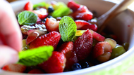 Fruit Salad with Orange–Vanilla Balsamic Syrup Fruit Salad with Orange–Vanilla Balsamic Syrup