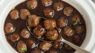 Slow-Cooker Fig Balsamic Meatballs