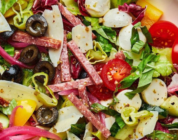 Italian Chop Salad With Lemon Basil Vinaigrette
