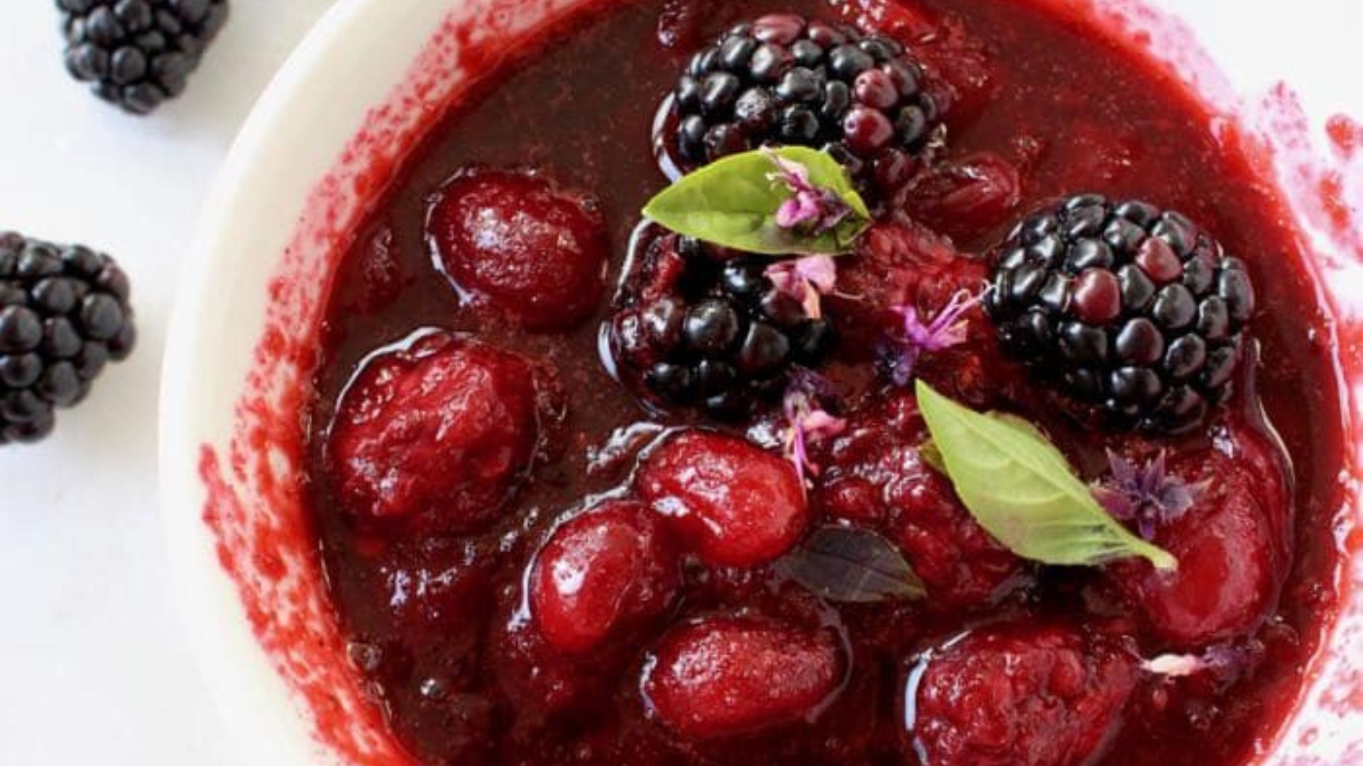 Blackberry Cranberry Sauce with Balsamic